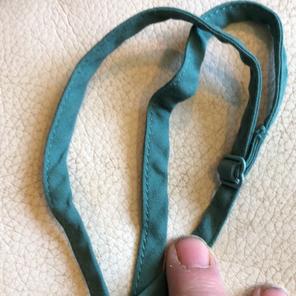 Free People green/teal boho sleeveless top with adjustable straps - Picture 3 of 12